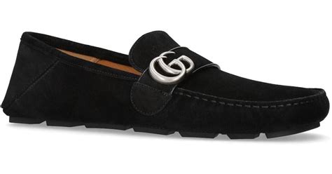 mens driving loafers gucci|Gucci suede loafers men.